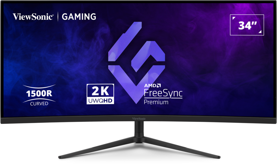 VX3418C-2K 34” UWQHD 180Hz Curved Gaming Monitor - ViewSonic Europe